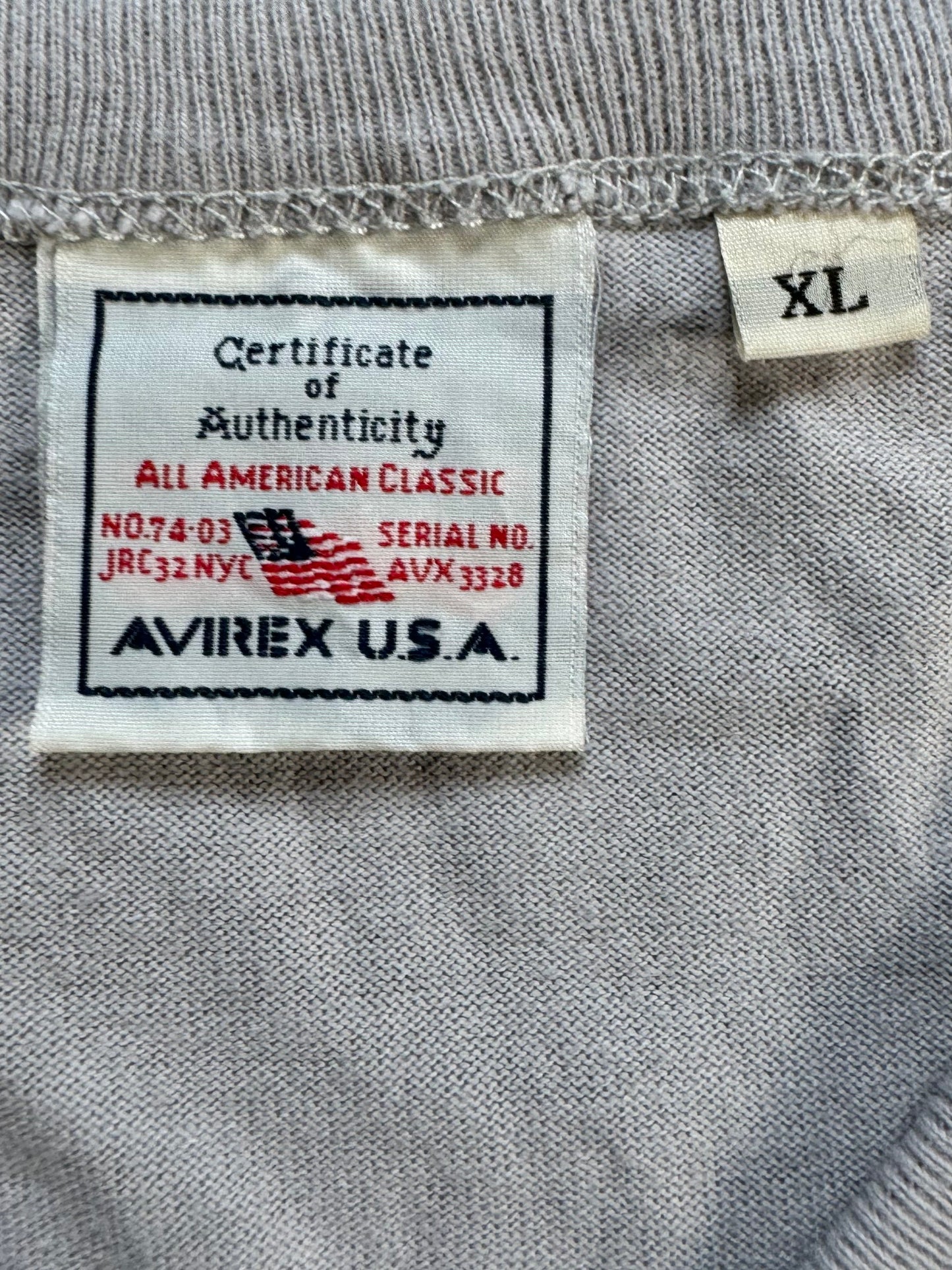 Vintage 90's camo Avirex technical t shirt (M)
