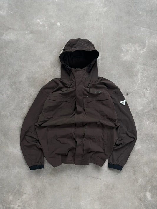 Brown and black Oakley Technical jacket (M)