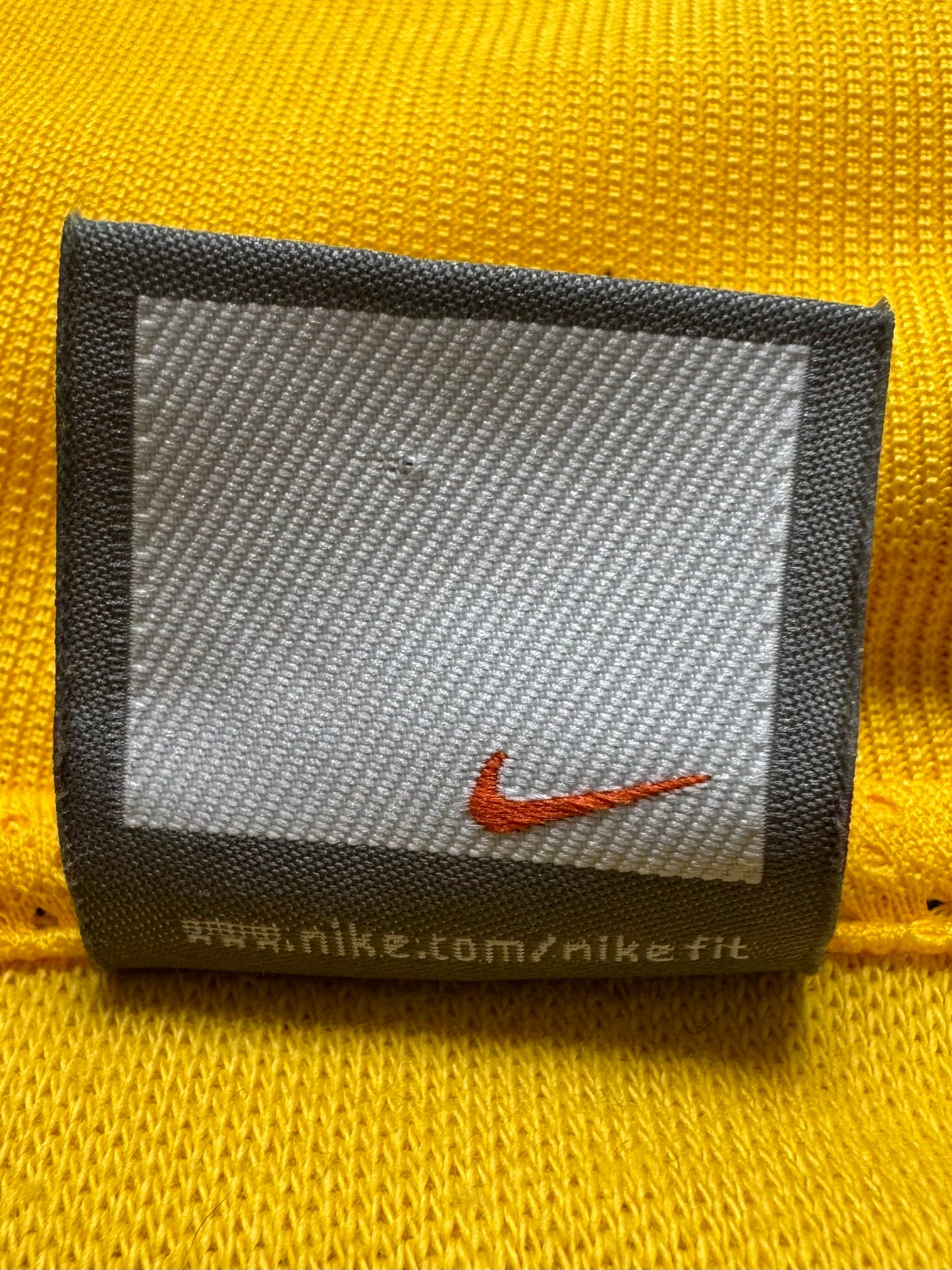 Vintage 2000's green and yellow Nike Brazil football track jacket (XL)
