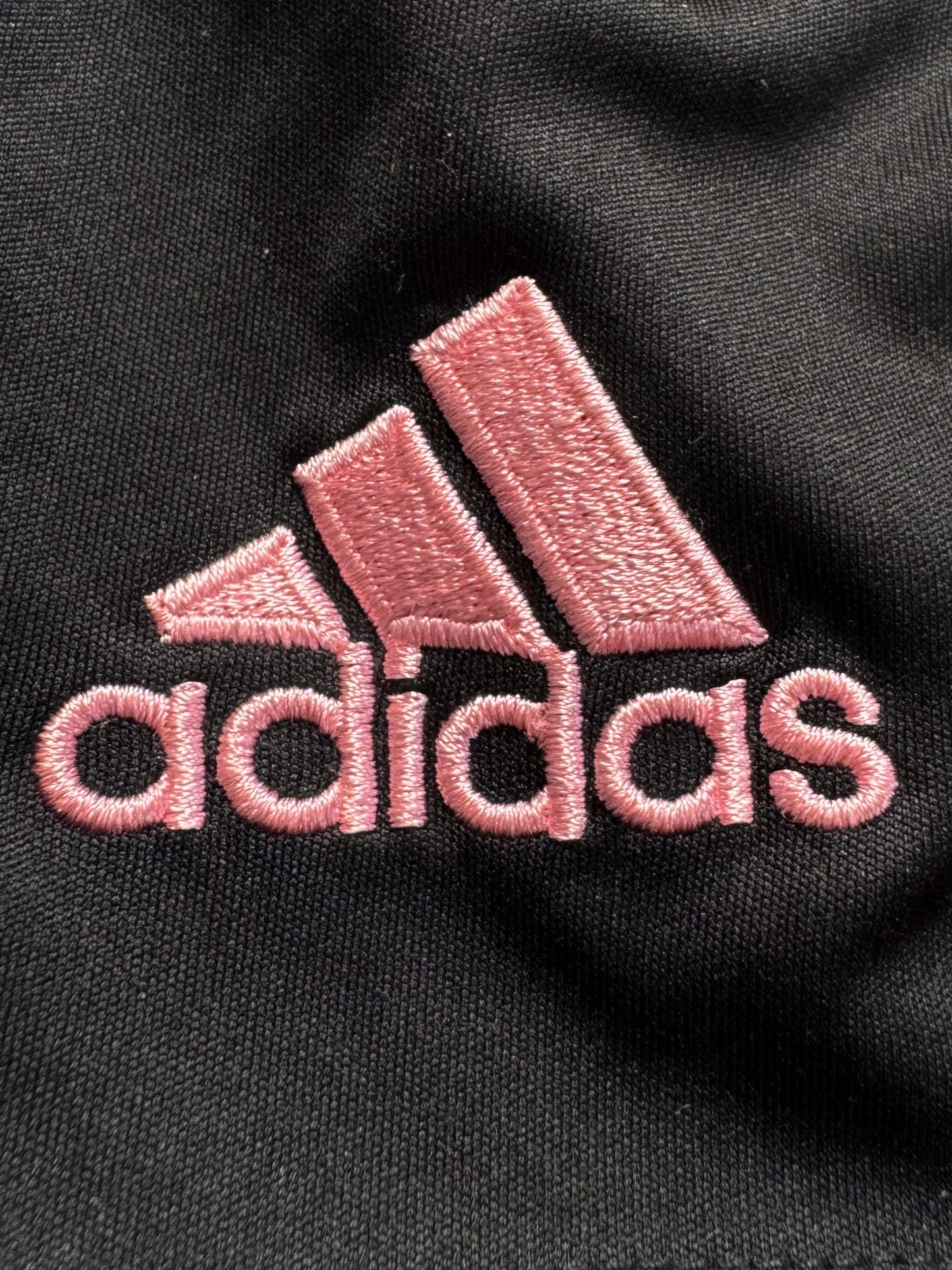 Vintage 2000's black and pink Adidas Juventus football shorts (M)
