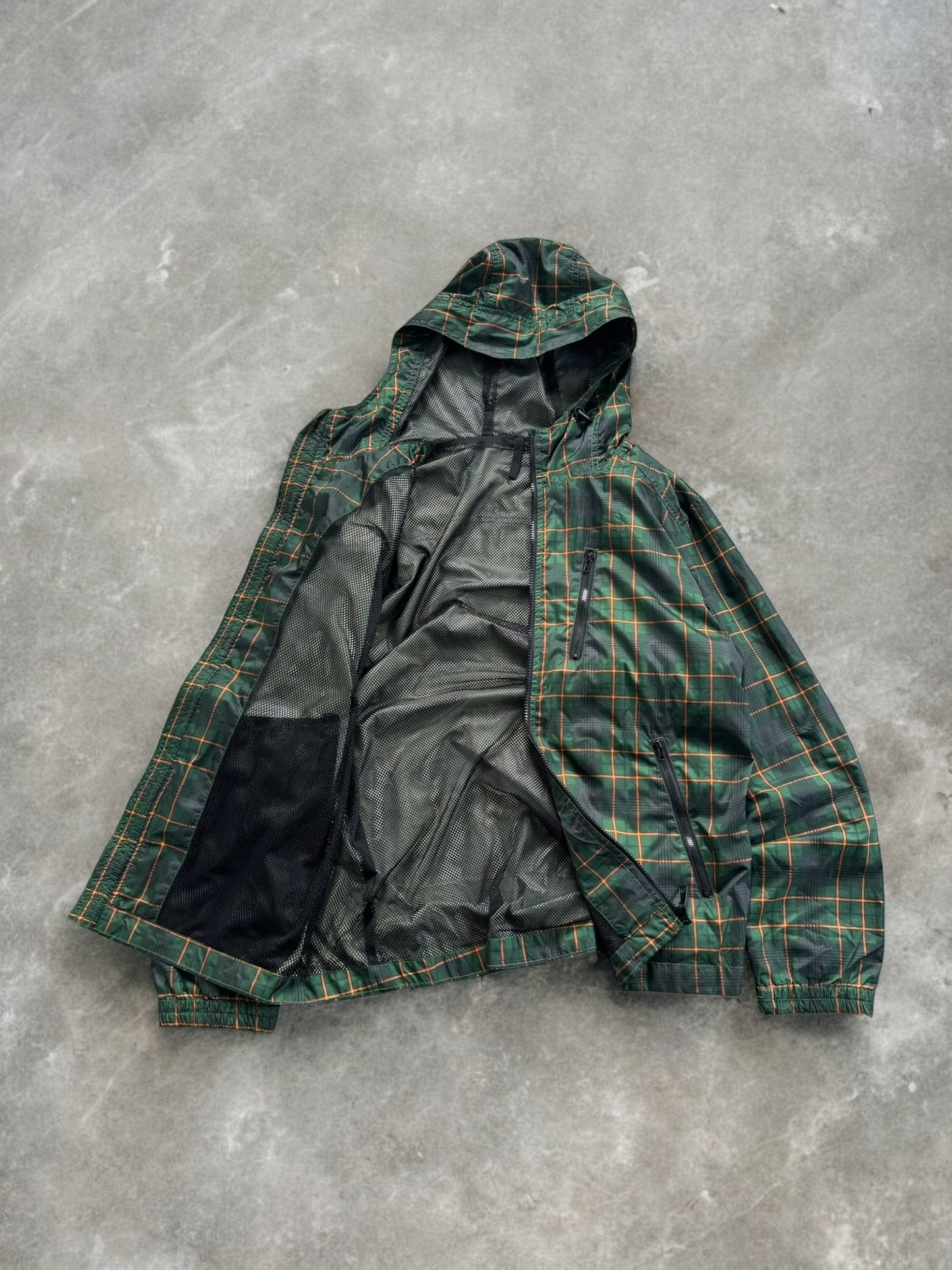 Vintage tartan / plaid technical jacket (M)