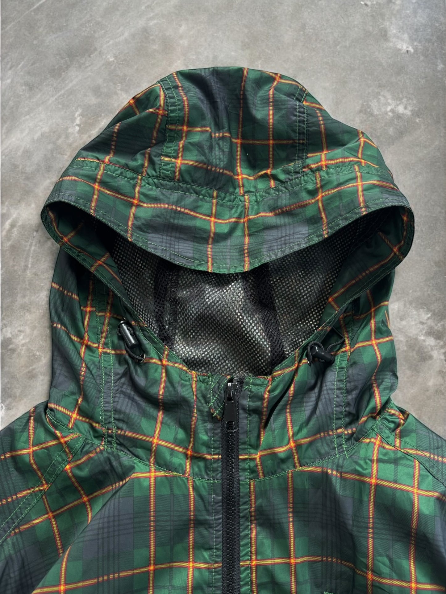 Vintage tartan / plaid technical jacket (M)