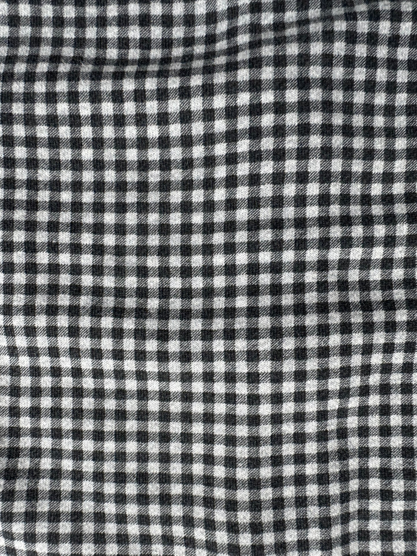 Vintage grey and black Uniqlo tartan / plaid technical zip up hoodie (M)