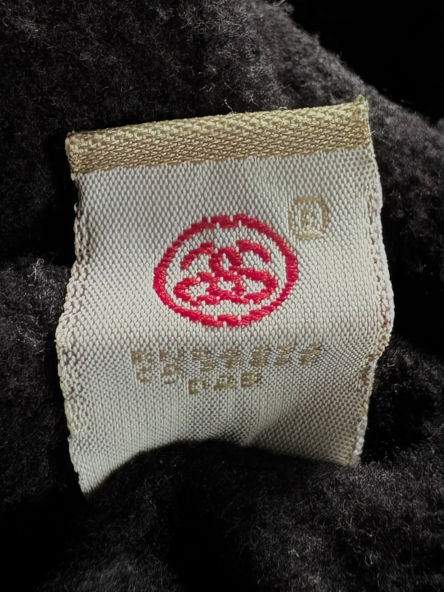 Vintage 2000's black and pink Stussy graphic hoodie (L)