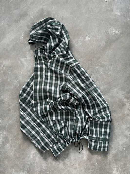 Vintage tartan / plaid technical jacket (S)
