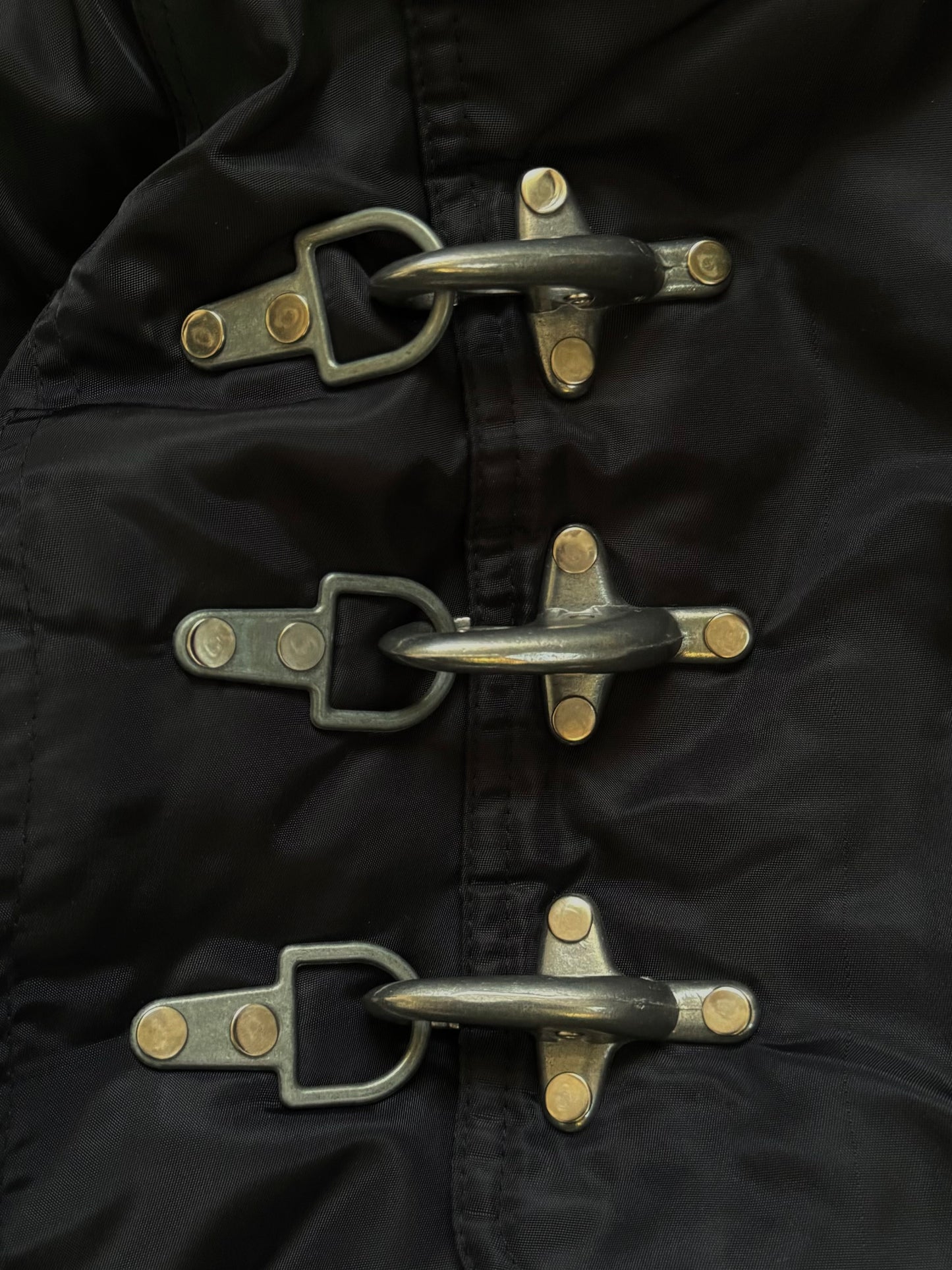 Vintage 90's firemans metal clasp bomber jacket (M)